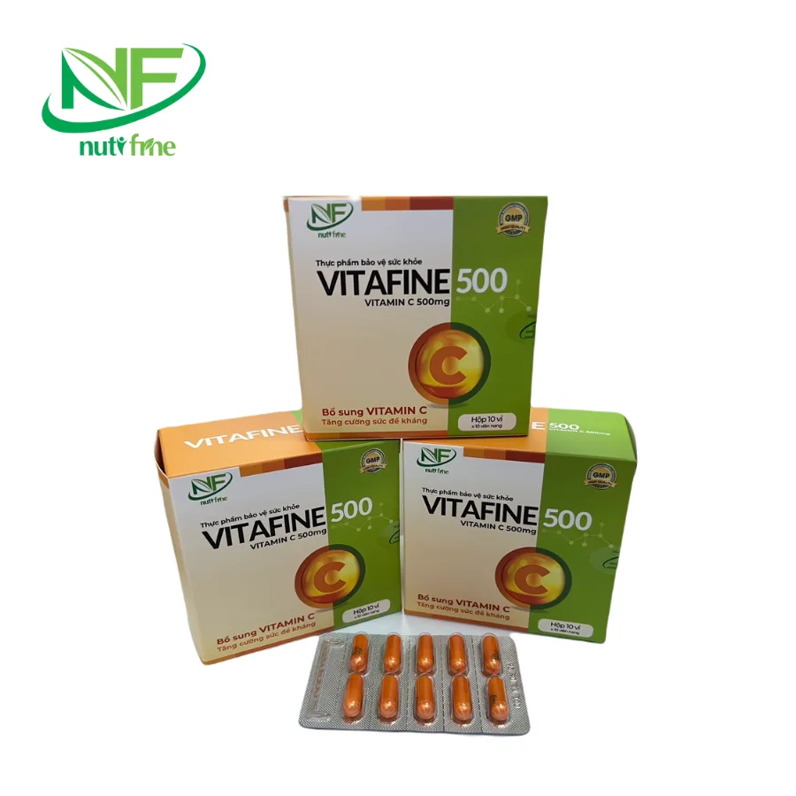 Vitafine 500 Nutifine - Bổ sung vitamin C, tăng đề kháng hiệu quả
